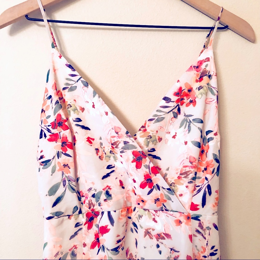 LuLu’s Dress Long Floral Gown Size L - Picture 2 of 12